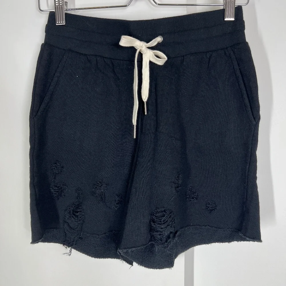 n:PHILANTHROPY COCO Short, Black cat, XS Distressed,‎ Oversized, Relaxed